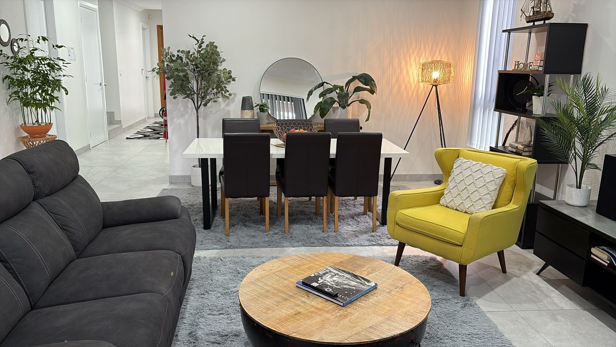 Bright, styled living room in an ASDA home in Merrylands
